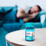 Close-up of Generic Sleep-Aid Softgels showing softgel capsule