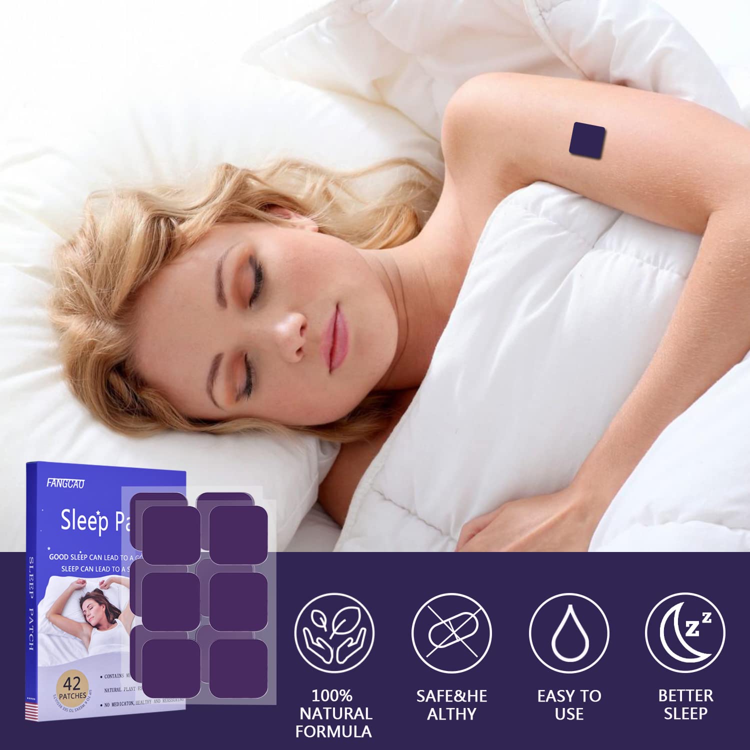 Close-up of Generic Sleep Patch showing texture