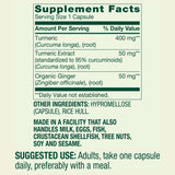 Close-up of Generic Turmeric Curcumin with Ginger capsules