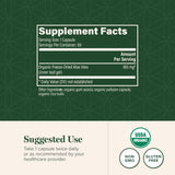 Close-up of Global Healing Center Aloe Vera capsules