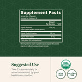 Close-up of Global Healing Center Berberine 1200mg capsules