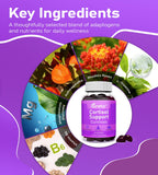 Close-up of Goreta Cortisol Support Gummies blueberry flavour