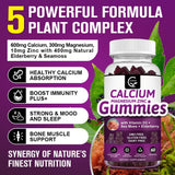 Close-up of GORNVB Calcium Magnesium Zinc Gummies to highlight texture