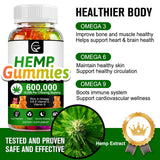 Close-up of GORNVB Hemp Gummies showing texture