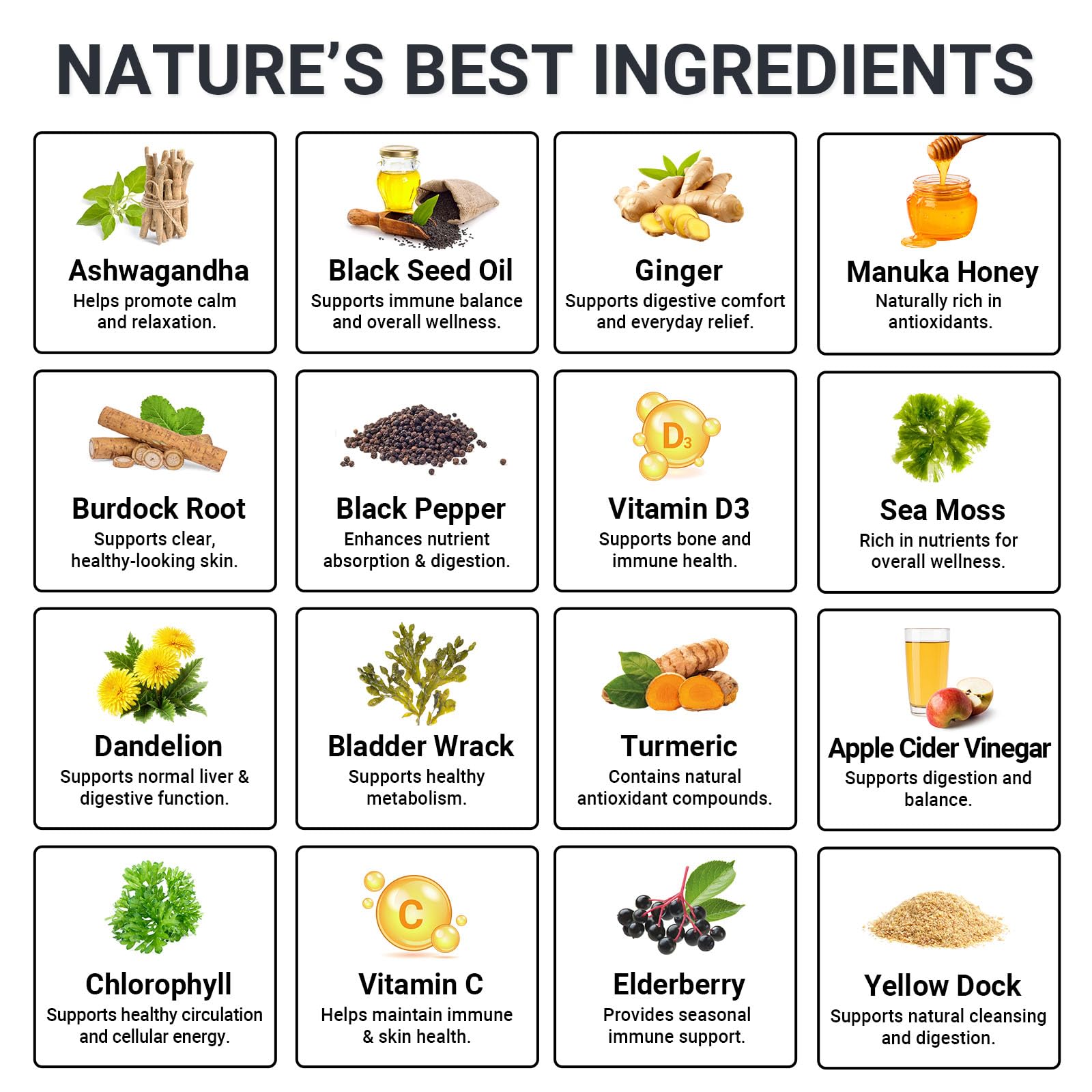 Close-up of GRGTP gummies ingredients list
