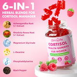 Close-up of GrnLife Cortisol Gummies showing texture