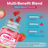 Close-up of GZ HAOYUAN gummies showing strawberry flavour