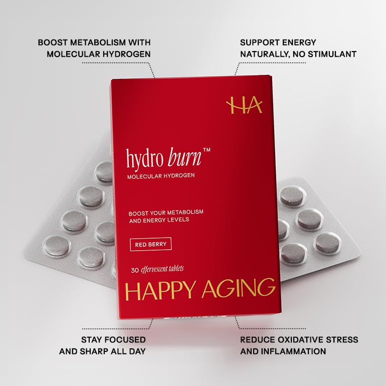 Close-up of Happy Aging Effervescent Magnesium Tablet in water