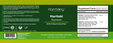 Close-up of Harmony Nutraceuticals Haritaki Capsules showing capsule size