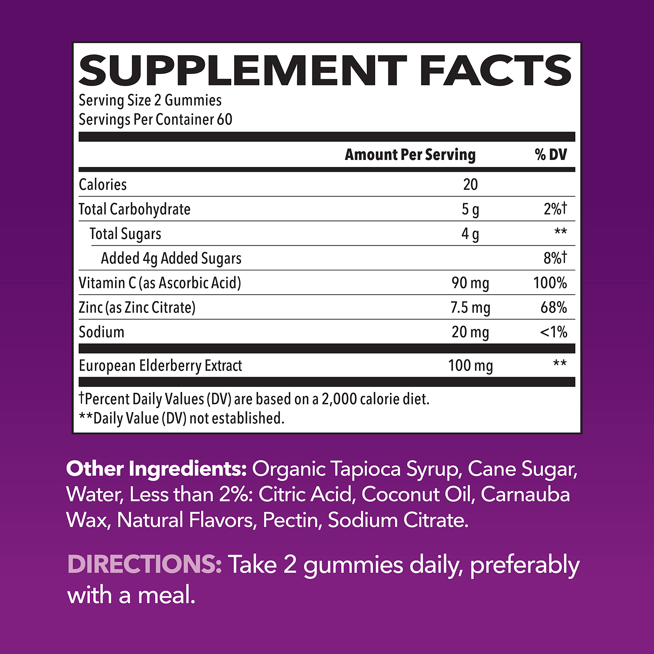 Close-up of HAVASU NUTRITION Elderberry Gummies showing berry flavour