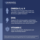 Close-up of HAVASU NUTRITION Omega 3-6-9 Gummies