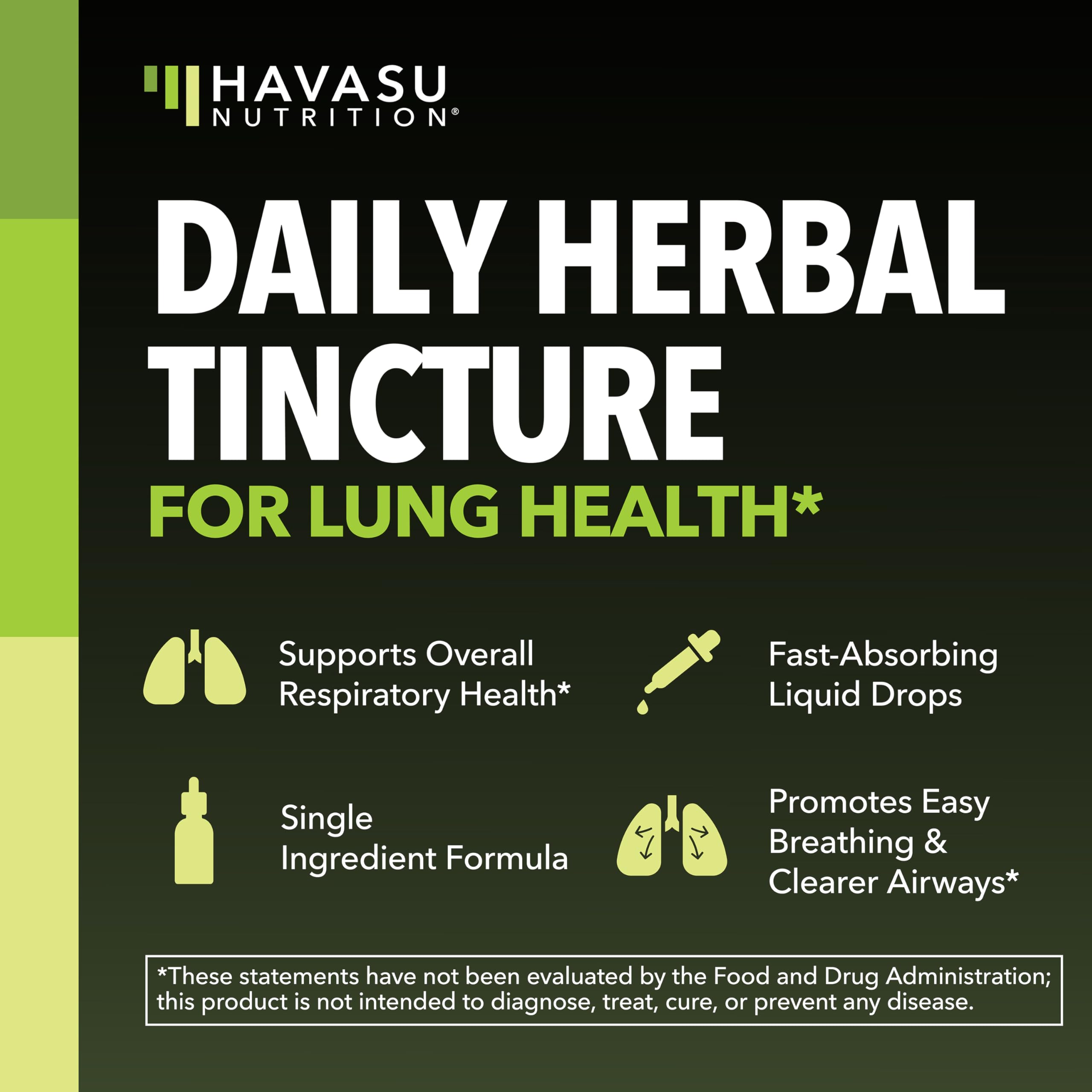 Close-up of HAVASU NUTRITION Organic Mullein Leaf Extract liquid