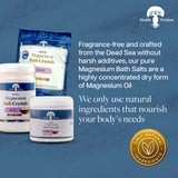 Close-up of Health and Wisdom Magnesium Bath Crystals