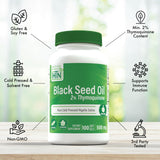 Close-up of Health Thru Nutrition Black Seed Oil softgel