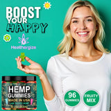 Close-up of Healthergize Hemp Gummies assorted flavours