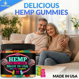 Close-up of Healthergize Hemp Gummies assorted fruity flavours