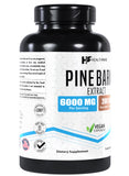Close-up of Healthfare French Maritime Pine Bark Extract vegan capsules