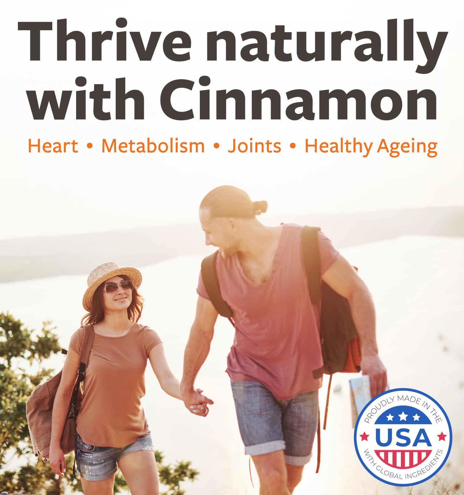 Close-up of Healths Harmony Organic Ceylon Cinnamon tablets