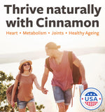 Close-up of Healths Harmony Organic Ceylon Cinnamon tablets