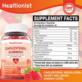 Close-up of Healtionist Cholesterol Gummies showing gummy texture