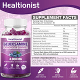 Close-up of Healtionist Glucosamine Chondroitin Gummies showing gummy texture