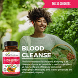 Close-up of Herbal Goodness Papaya Leaf Extract 700mg capsules
