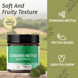 Close-up of HERBAMAMA Stinging Nettle gummies