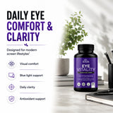 Close-up of HerbaMe Lutein Eye Support Capsules showing capsule details