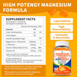 Close-up of Herbance Magnesium L-Threonate Gummies showing orange flavour