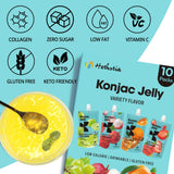 Close-up of Hethstia Konjac Jelly pouch with Lychee flavour