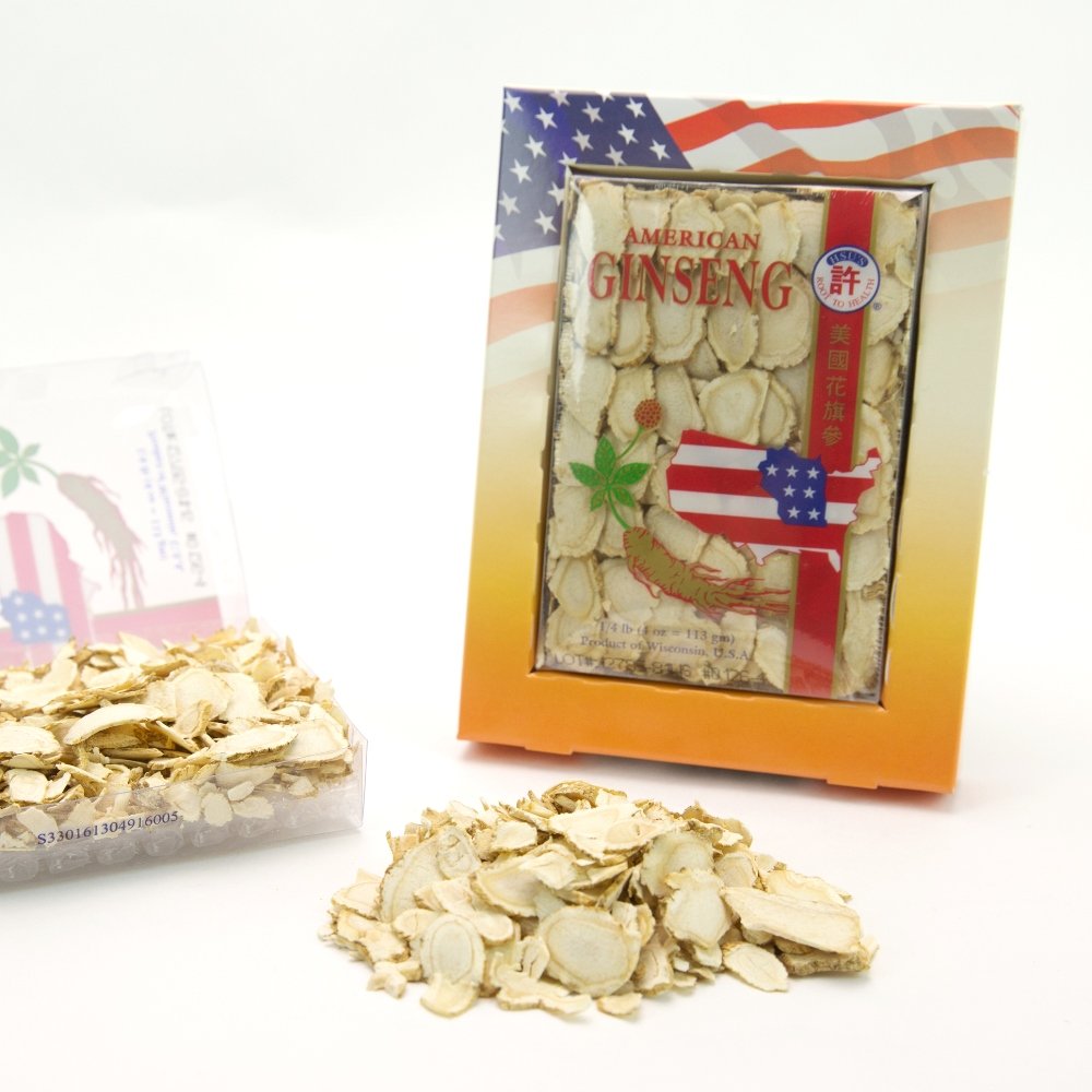 Close-up of Hsu's American Ginseng Slices