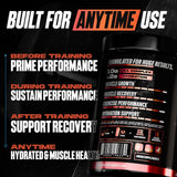 Close-up of Huge Supplements EAA Powder ingredients list