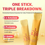 Close-up of ILO Multi-Enzymes stick pack