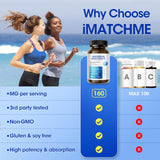 Close-up of iMATCHME Magnesium Bisglycinate Capsules
