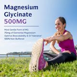 Close-up of Innate Vitality Magnesium Glycinate 500mg capsule