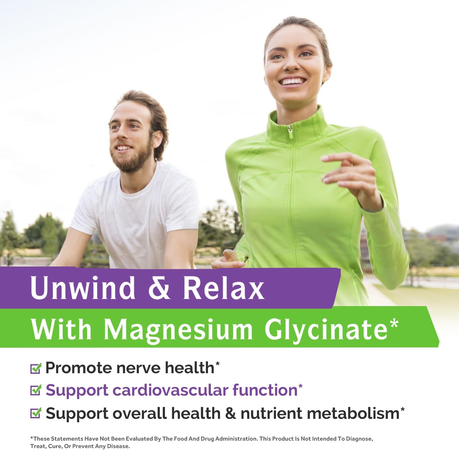 Close-up of Innate Vitality Magnesium Glycinate capsules