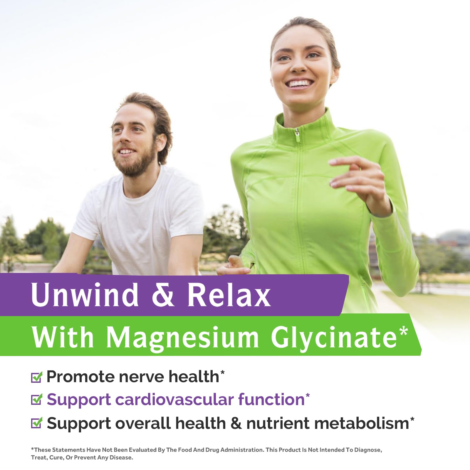 Close-up of Innate Vitality Magnesium Glycinate capsules