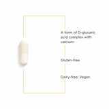 Close-up of Integrative Therapeutics Calcium D-Glucarate capsules