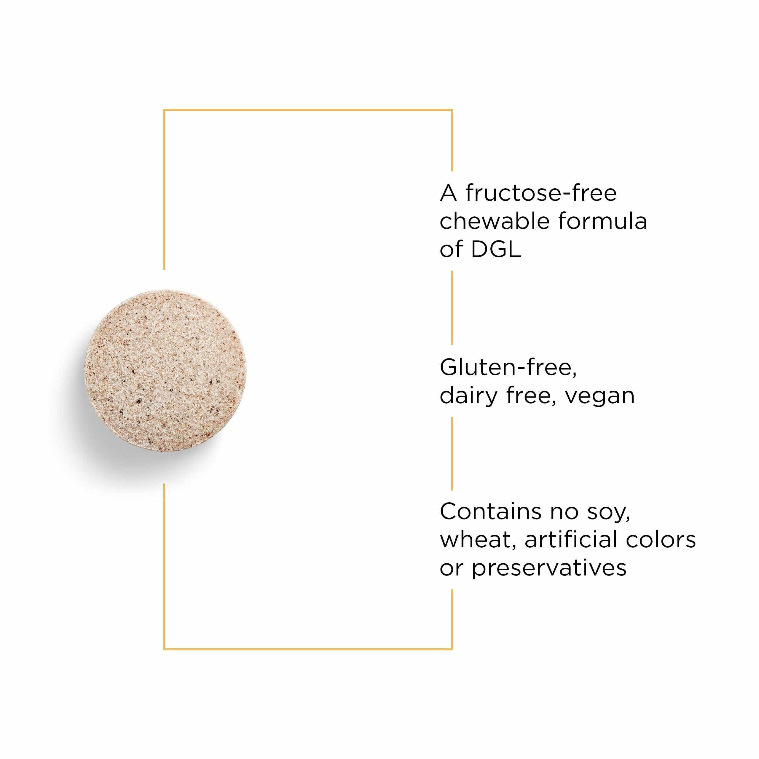 Close-up of Integrative Therapeutics Licorice Root Chewable Tablets
