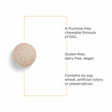 Close-up of Integrative Therapeutics Licorice Root Chewable Tablets