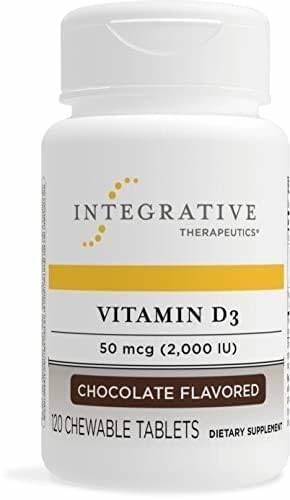 Close-up of Integrative Therapeutics Vitamin D3 supplement