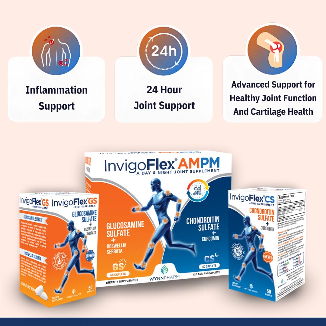 Close-up of INVIGOFLEX AM/PM Chondroitin capsules