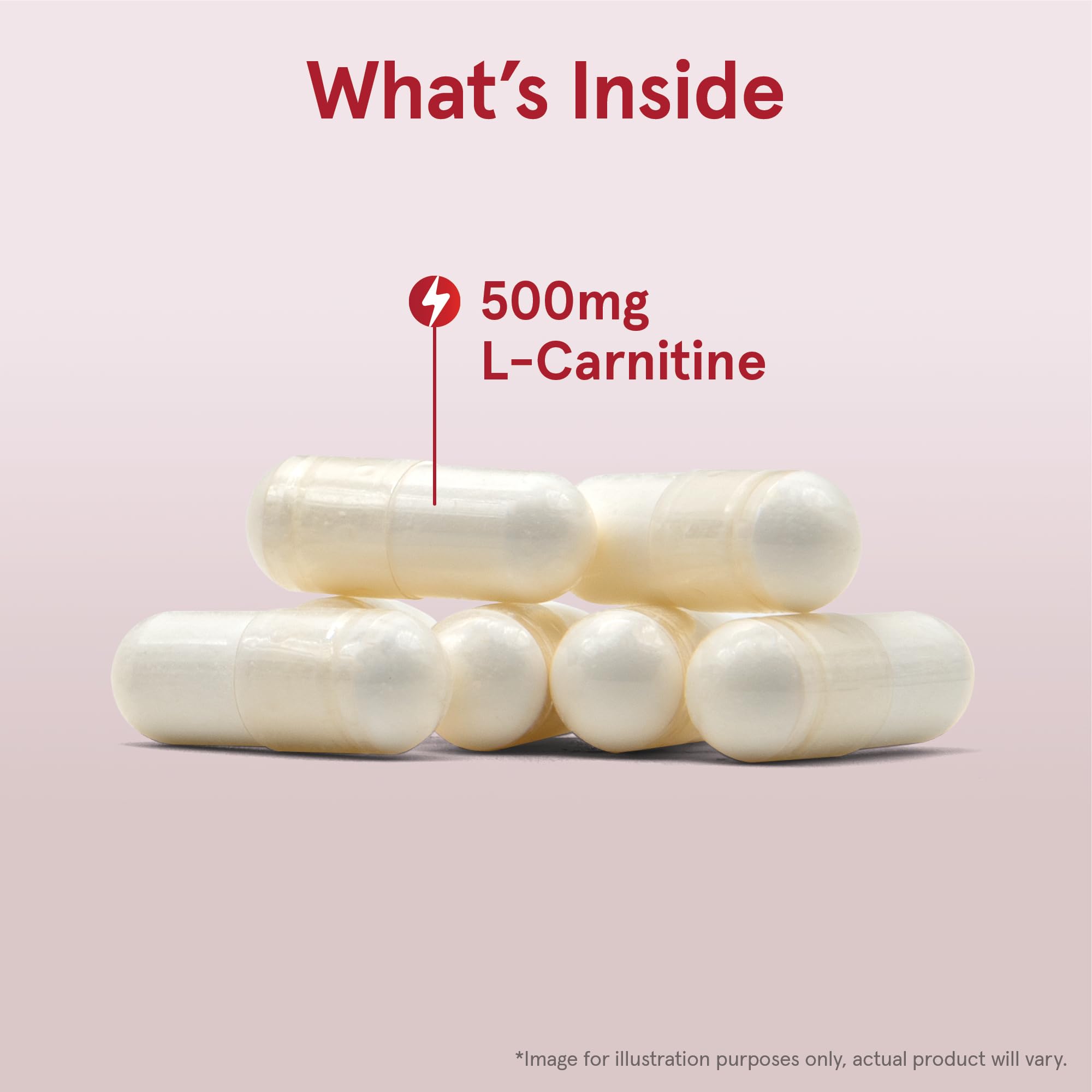 Close-up of Jarrow Formulas L-Carnitine capsule
