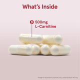 Close-up of Jarrow Formulas L-Carnitine capsule