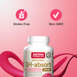 Close-up of Jarrow Formulas Ubiquinol CoQ10 softgel