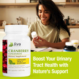 Close-up of Jiva Botanicals Cranberry Capsules