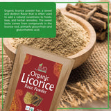 Close-up of Jiva Organics Licorice Root Powder texture