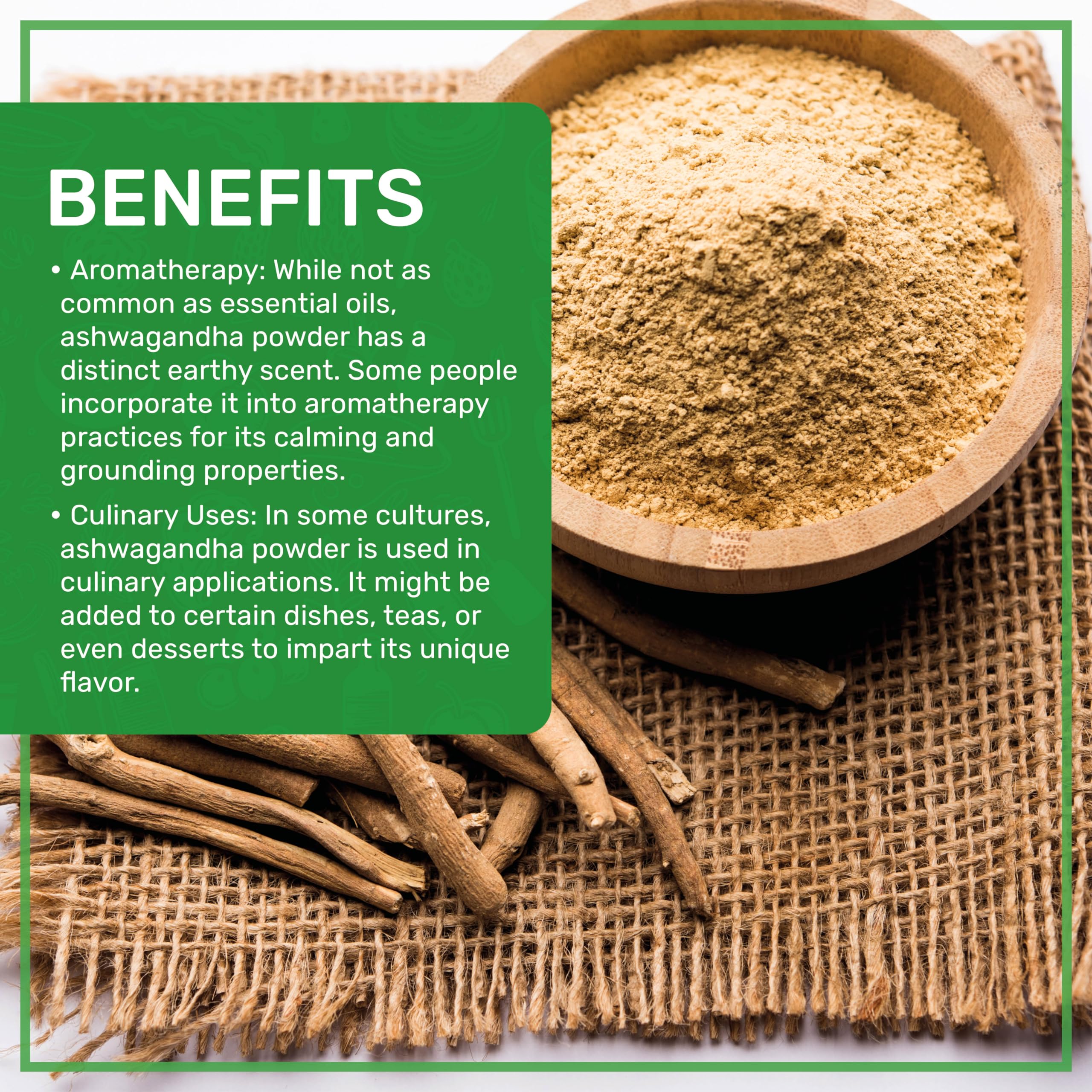 Close-up of Jiva Organics Organic Ashwagandha Root Powder texture