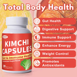 Close-up of Jkrova Kimchi Capsules showing capsules