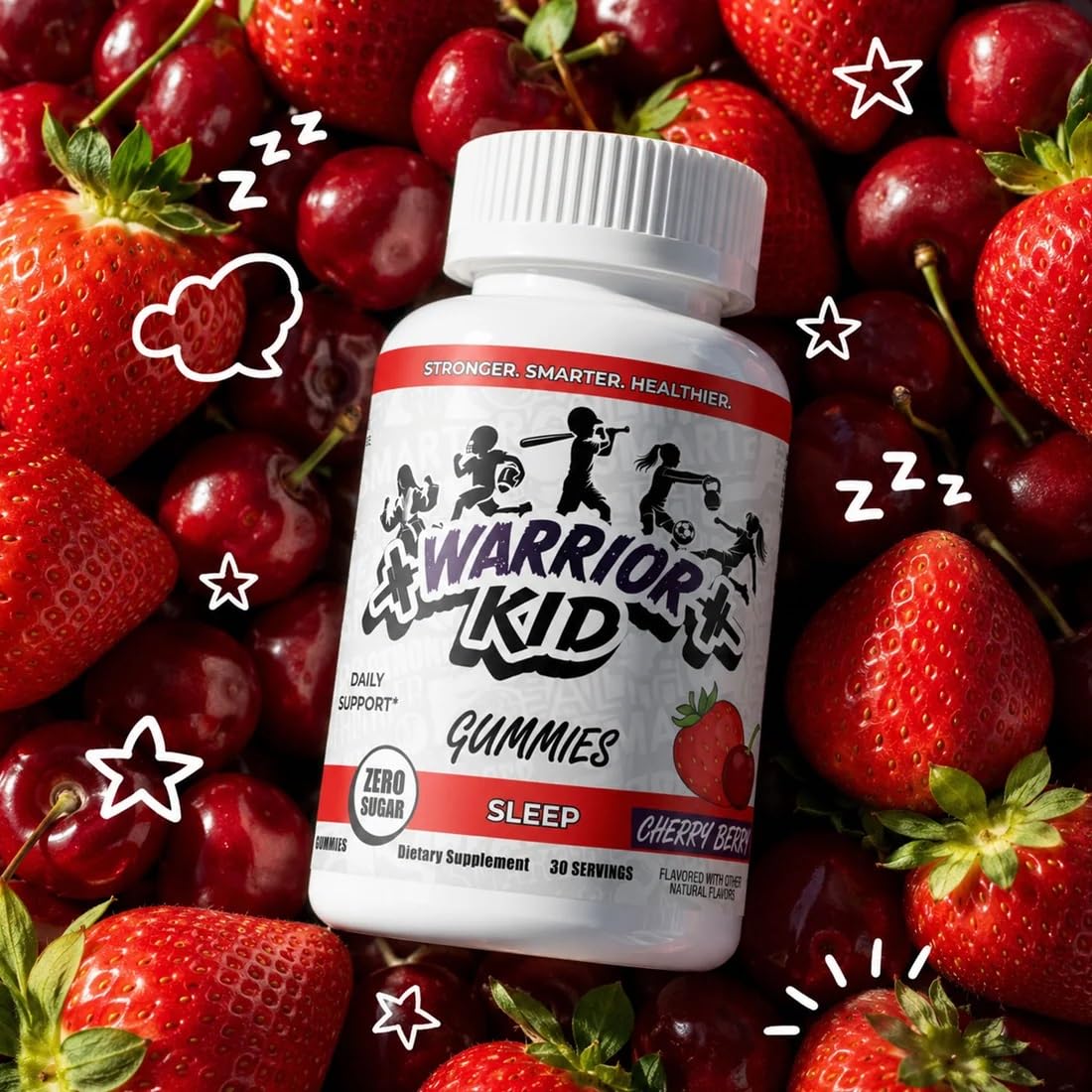 Close-up of Jocko Fuel Warrior Kid Sleep Gummies